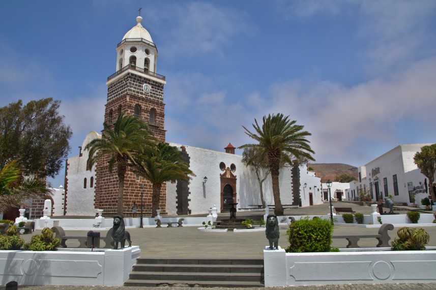 Plaza mayor de Teguise en Lanzarote