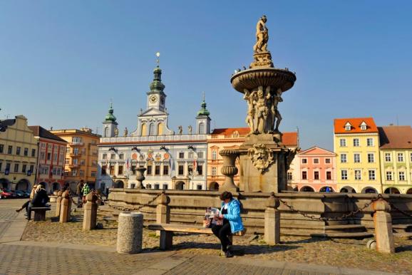 Plaza de Plemisl Ottokar.Ceske Budejovice (Rep.Checa) Ceske Budejovice (Rep.Checa)