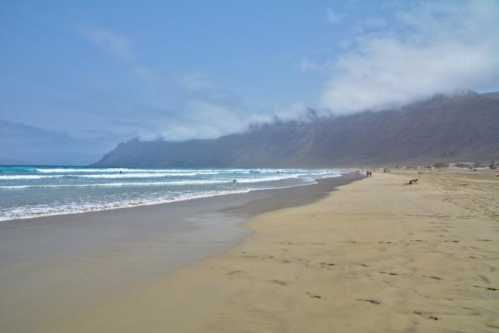 Playa de Famara en Lanzarote